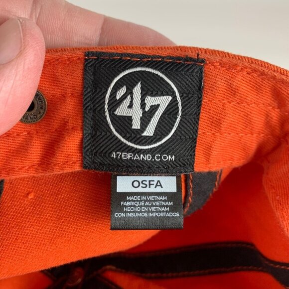 Phoenix Suns NBA Orange 47 Brand Clean Up Relaxed Fit Adjustable Hat - Picture 5 of 5